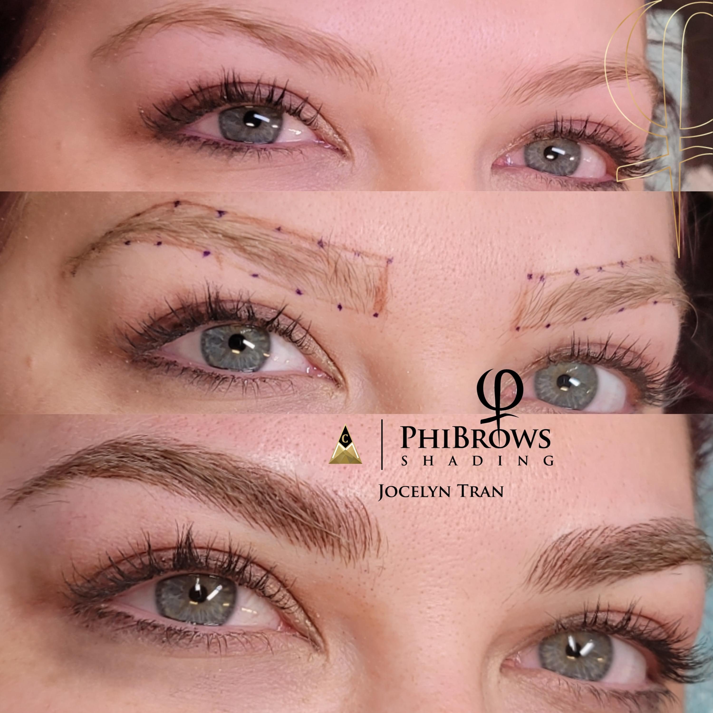 phibrows, phiacademy, microblading, microblading eyebrows, microblading eyebrows before and after, microblading before and after, phibrows before and after