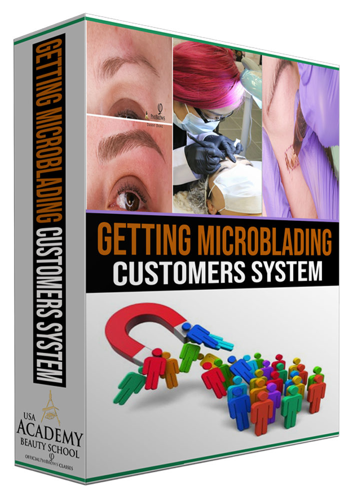 Getting microblading customers system